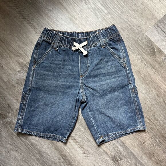 GAP Denim Shorts Cotton Elastic Waist Boys Large 10 - Picture 2 of 5